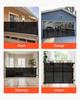 Retractable Baby Gate, Extends to 3050 mm Extra Wide, 980 mm Tall, with Reinforced Fiberglass Strips, Avoids Crawling Through, Mesh Dog Gate for
