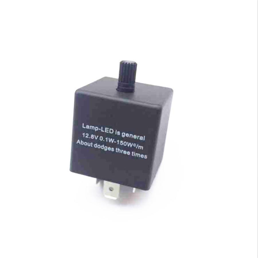 3 Pin Adjustable Electronic LED Flasher Relay for Car Turn Signal Blinker Light