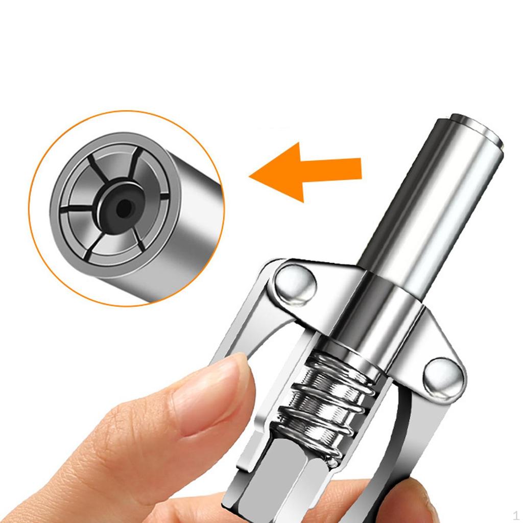 Grease Coupler Nozzle Easy To Use Flexible Quick Release Hand Tool for Workshop Equipment