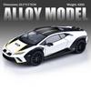 Сплав 1/24 Модель автомобиля Lamborghini Huracán Украшение Рулевое управление Амортизация Ударопоглощение Модель спортивного автомобиля Машинка-игрушка с механизмом оттягивания