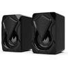X2 Computer Speakers with Subwoofer for PC Desktop Laptop LED Lighting Home Theater System USB Wired Sound Box Black