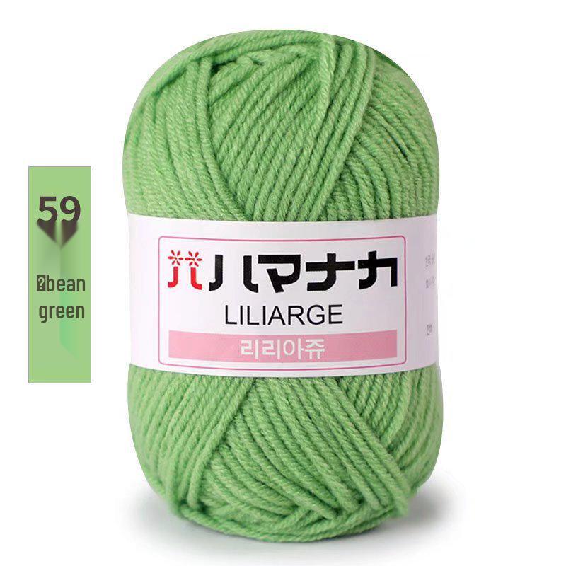 4-Ply Milk Cotton Yarn for Scarf, Doll, Bag, Medium-Thick Baby Crochet & Knitting DIY Material