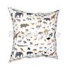 African Animal Pattern Pillow Case Printed Home Soft DIY Pillow Cover Africa Pattern Kids Children Zoo Safari Animals