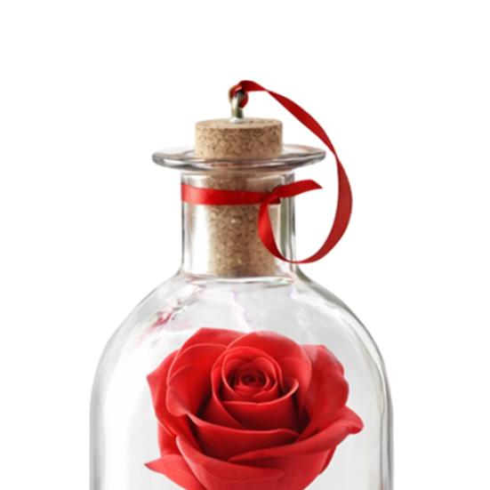 1/2/3 шт. Записываемый голосовой цветок-роза с воспроизведением, пробка, прозрачная стеклянная бутылка для голосовых сообщений с розой внутри, декор для фестиваля, праздничный сувенир, подарок