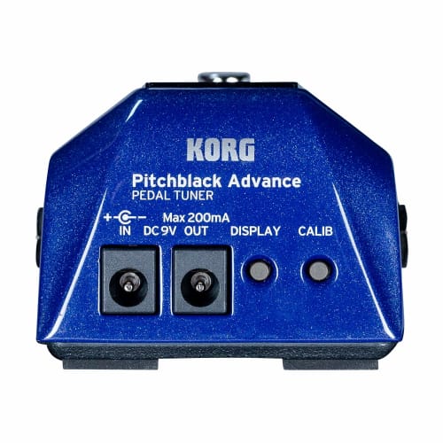 KORG Pitchblack Advance BL Pedal Tuner for Guitar/Bass, Sparkle Blue (PB-AD BL)