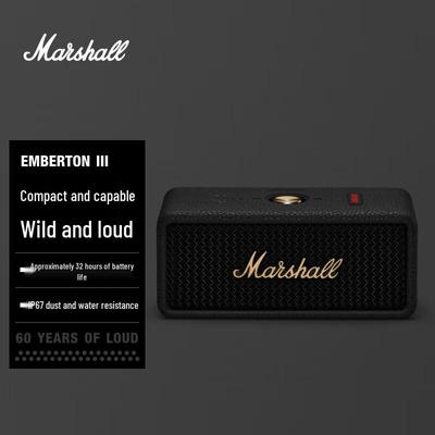 Marshall Портативная Bluetooth-колонка Emberton III, вилка CN (адаптер в комплекте)