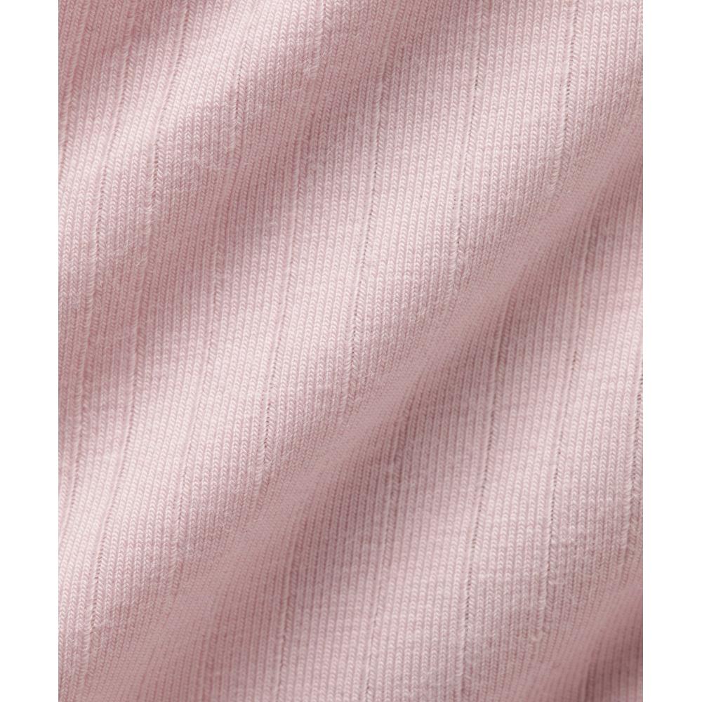 Lululemon Эластичные Хлопковые Ребристые Логотип Высокая Талия Стринги Нижнее Белье Фарфоровый Розовый