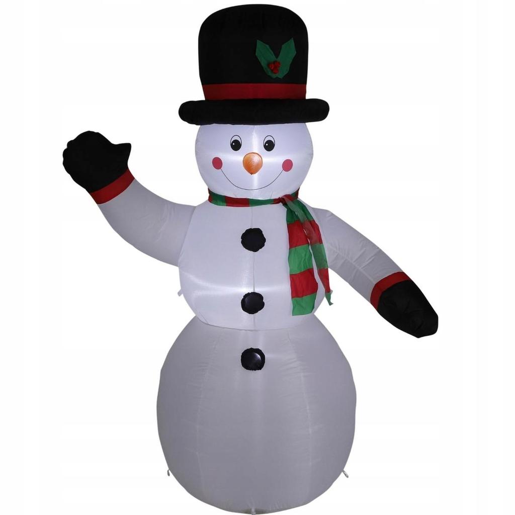 Self-Inflatable Inflatable Snowman 200Cm 4 Led Luca 1 Pc