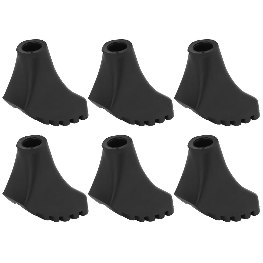 6PCS Walking Sticks Tips Protectors Antislip Trekking Pole Foot Cover for Outdoor Hiking