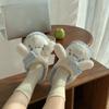 Add Velvet Warm Cotton Shoes Indoor Cotton Slippers Woman