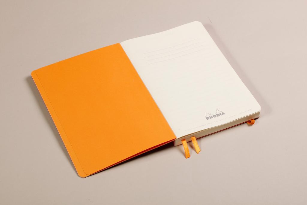 Rhodia Rhodiarama Goal 240 Dotted Italian Leather CF117742 Book, A5, Pages, Grid, Cover, Black,