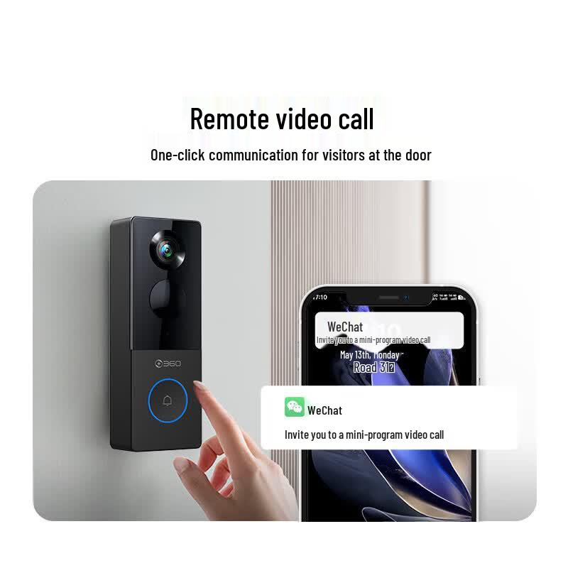 Умный видеодомофон 360 Smart Video Doorbell 6 с HD-камерой 3 Мп (Китайская версия)
