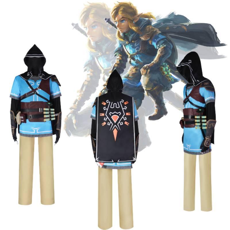 Костюм для косплея Линка из The Legend Of Zelda Tears Of The Kingdom из полиэстера