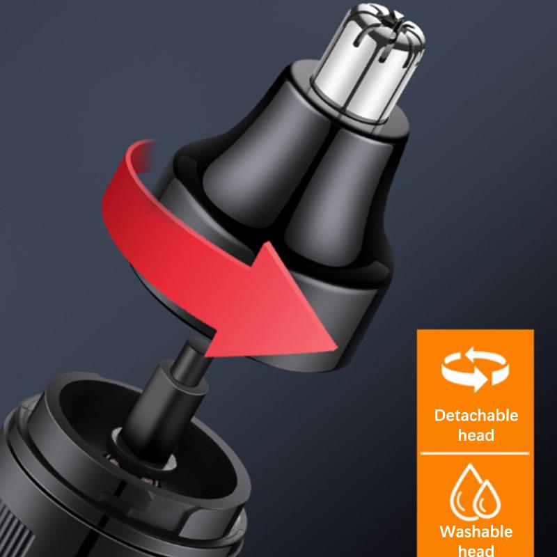 Моющийся электрический триммер для волос в носу, перезаряжаемый, многофункциональный, для бритья