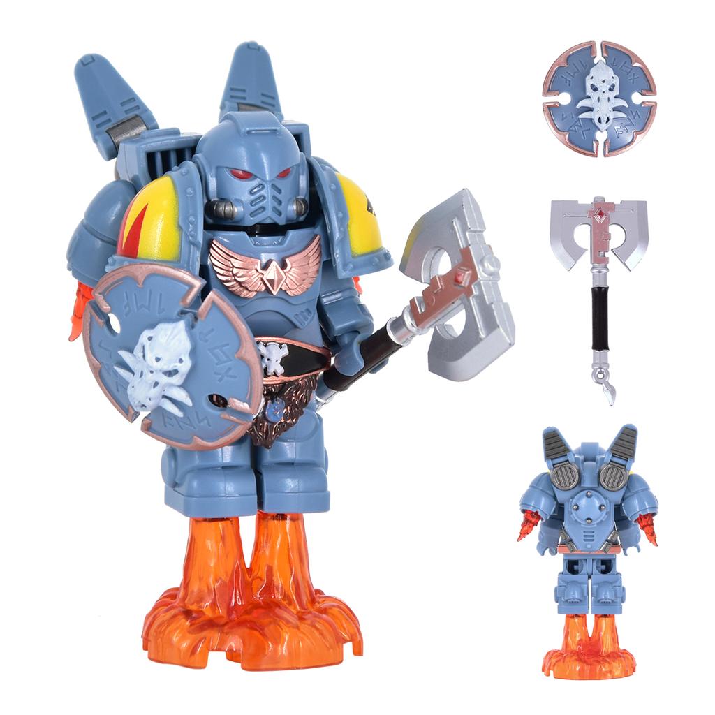 1Pcs New Knights War Angels Ultramarines Templars War Soldiers Mini Action Figures Model Building Blocks Bricks Kids Toys Gift