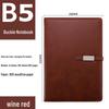B5 Leather-Covered Business Notebook with Customizable Logo and Creative Thread-Bound Design for Meetings and Students