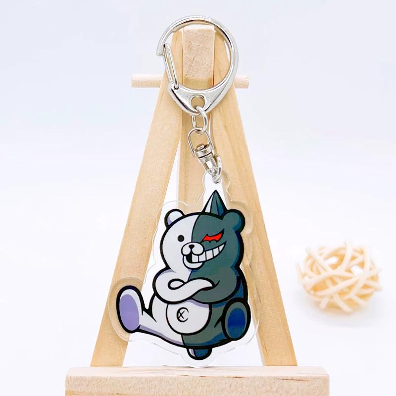 Danganronpa Monokuma Akamatsu Kaede Acrylic Keychain, Cute Cartoon Bag Hanging Ornament