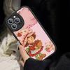 Мультяшная Девочка S-Клубника S-Клубничный Торт Для IPhone 16 15 14 13 12 11 Pro Max Plus Ударопрочный Кожаный Мягкий Чехол для Телефона