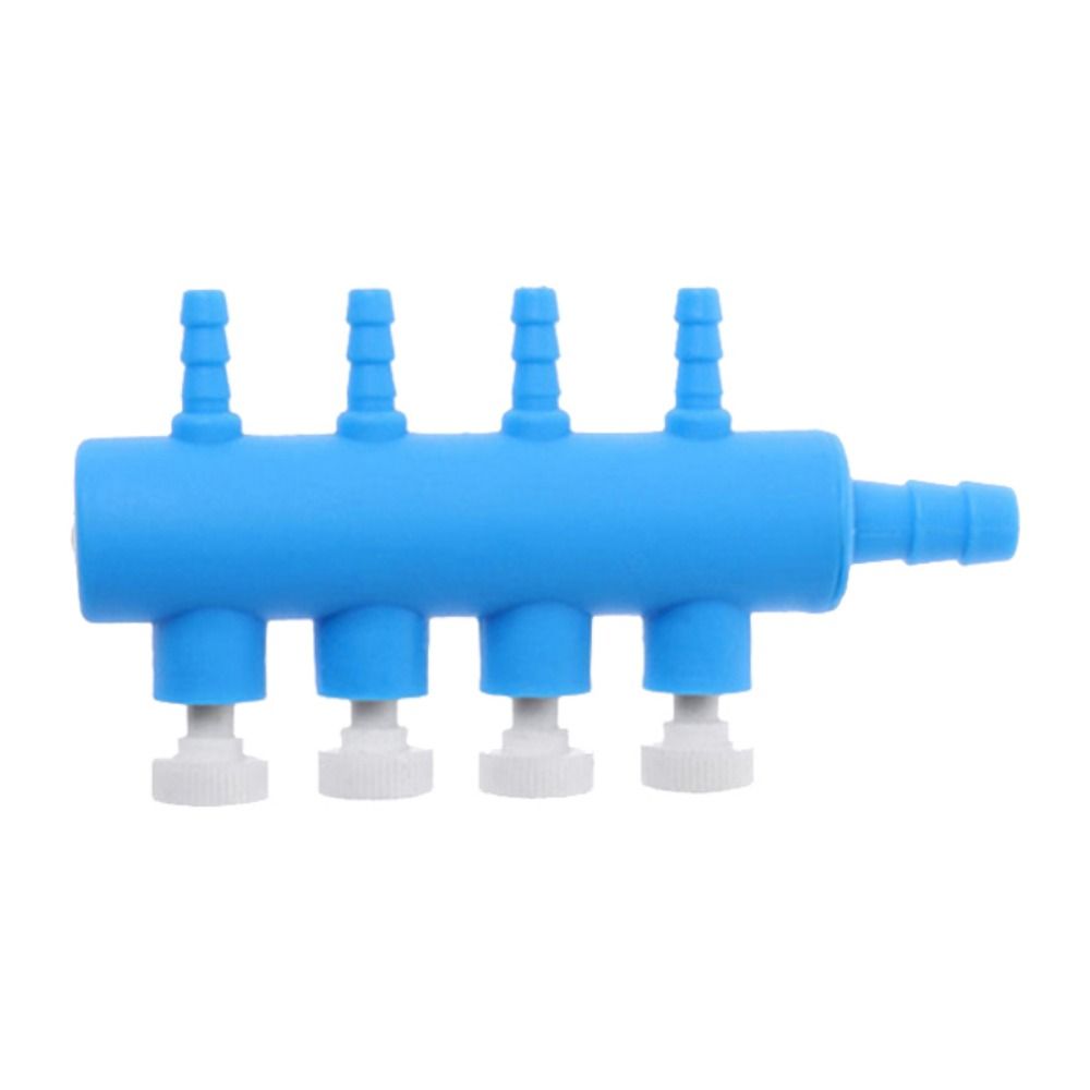 Клапаны управления воздухом для аквариума, синие пластиковые, 2-6-ходовые, раздельно-поточные, для аквариума, аксессуары для воздушного насоса