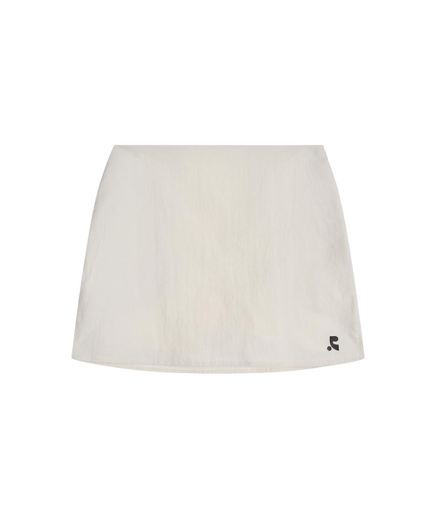 Rest And Recreation Nylon Back Pouch Skirt - Light Beige