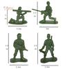TOYS & TOTS 100Pcs Mini Classic Soldiers Figures Models Playset Desk Decor
