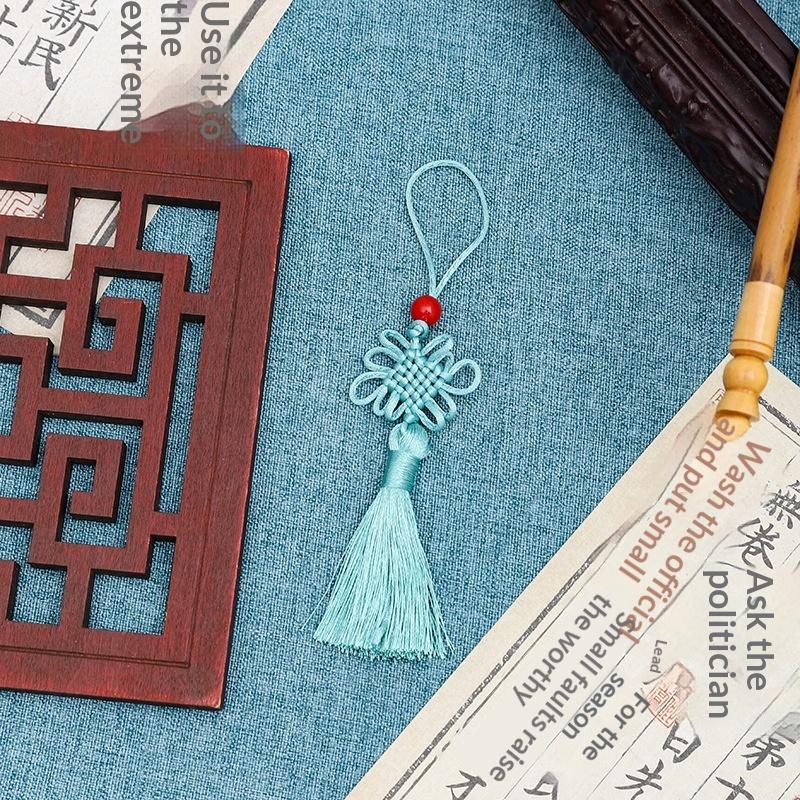 5 шт. Кисточки Китайские Узлы Шелковая Кисточка Мини Подвеска с Бусинами Бахрома Для Шторы DIY Поделки Изготовление Украшений Декор