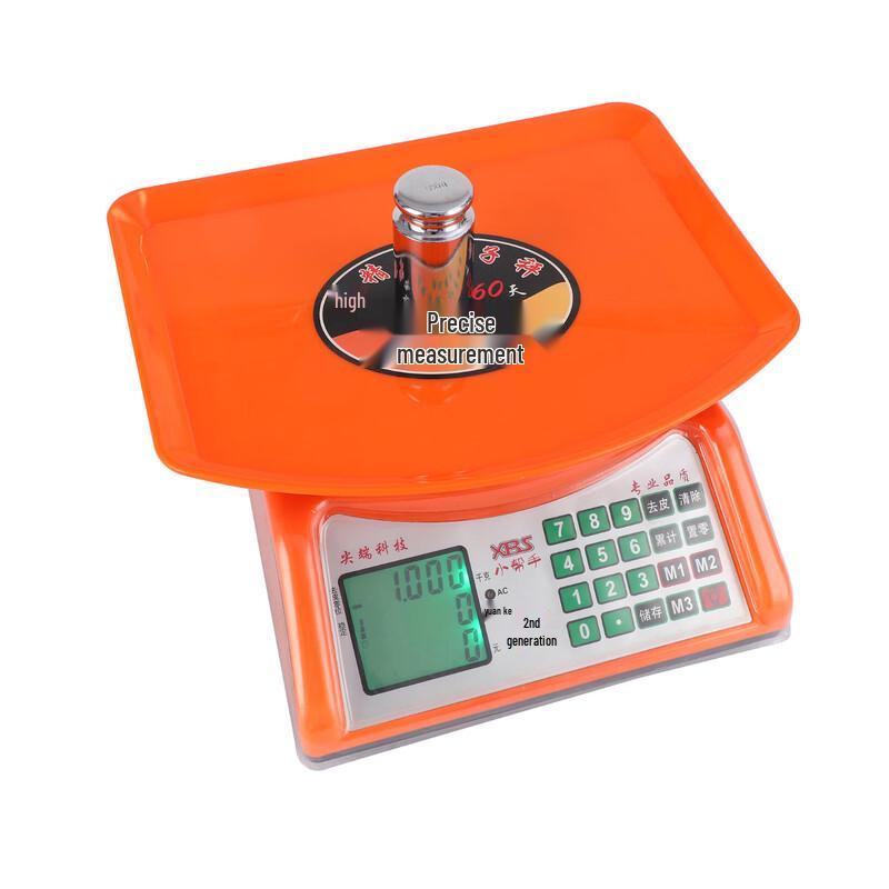 OUOETY Commercial Electronic Platform Scale with Dual Display, 30kg/1g CN plug (adapter included)