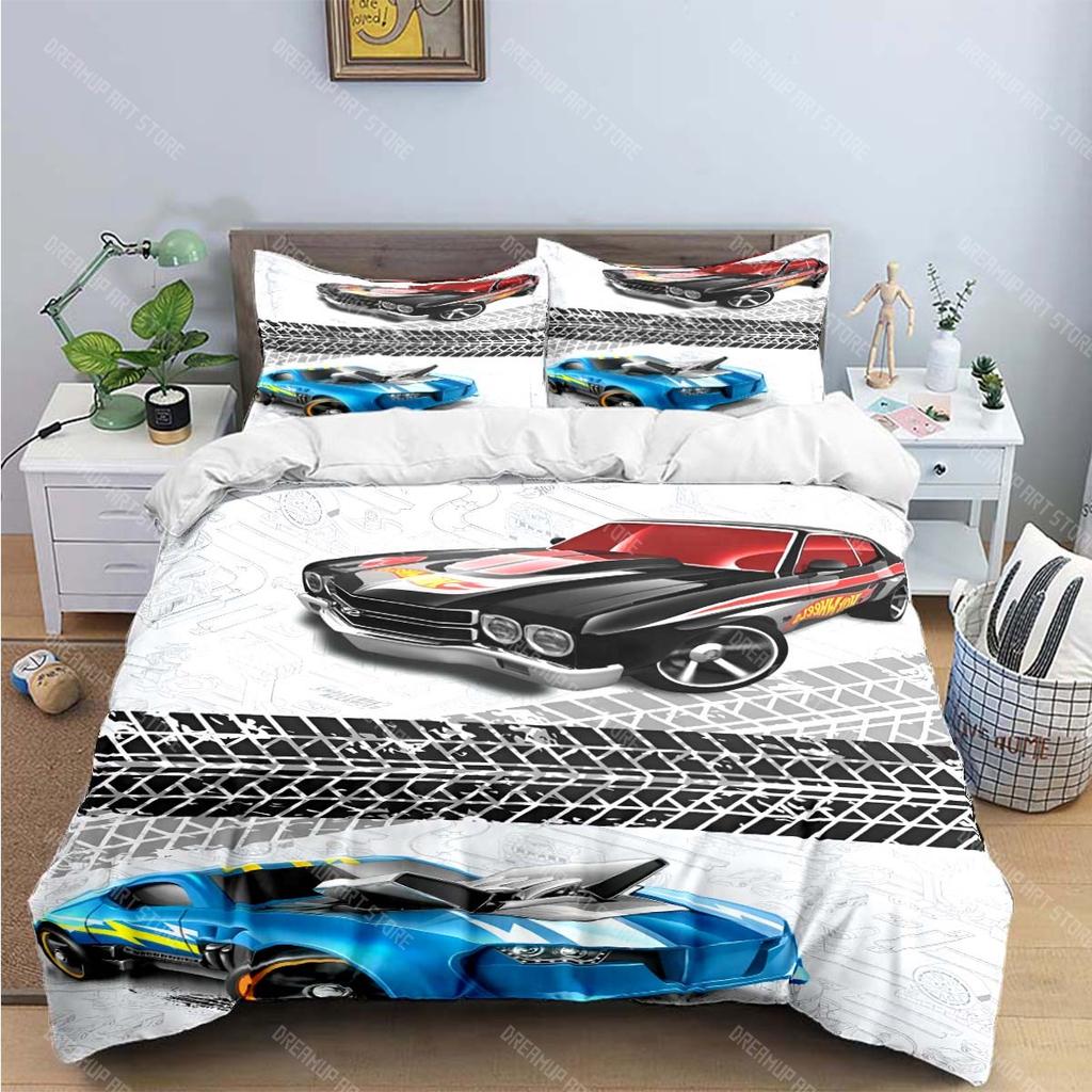 3D Мода Мультяшный Горячий Принт W-Колеса Комплекты Постельного Белья Постельные Принадлежности Комплект Пододеяльник Комплект Одеяла Комплект Постельного Белья Роскошный Подарок