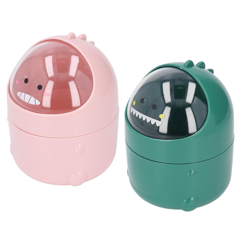 Настольный мусорный бак в виде маленького динозавра с большим ртом, съемный дизайн, нескользящее дно, пластик M