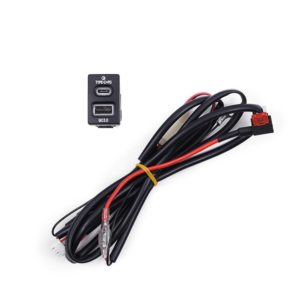 18W Car Charger Type-C+QC3.0 Fast Charging For Honda Accord Civic City Fit CR-V