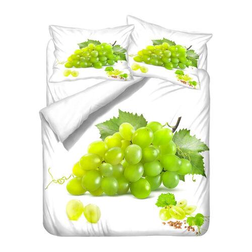Grapes Wine Blueberry Rose Flower Bedding Duvet Doona Quilt Cover Holiday Gift