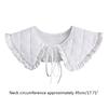 Women Thick False Collar Shawl Padded Quilted Plaid Texture  Necklace Scarf Winter Capelet Neck Cover Warmer Dropshipping