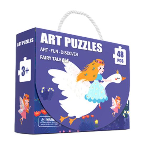 24/48/60Pcs/Set Cartoon Jigsaw Puzzle Toy Animal Vehicle Dinosaur Preschool Leaning Puzzle Game Toddlers Boys Girls Educational Floor Puzzle Toy