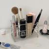 Sleek Finish Stainless Steel Toothbrush Holder Modern Shaving Equipment Storage Rack for Bathroom Decor Organization