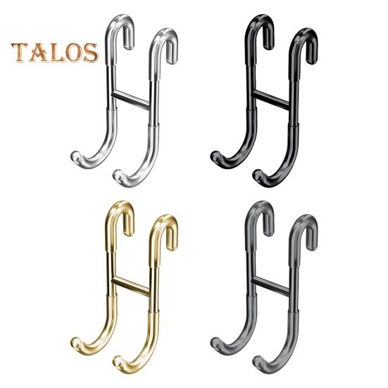 Вешалка для полотенец, крючок для душа на стеклянную дверь, прочный, несущий нагрузку, простой монтаж, S-образный крючок для вешалки для халата в ванной