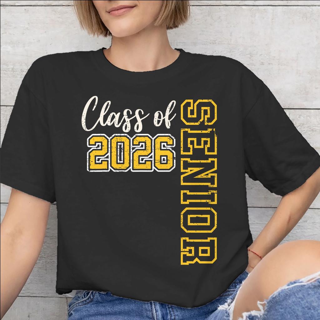 Unisex Unisex Graphic Class of 2026 Senior Graduation Tee T Shirt Pure Cotton Tshirts Clothing