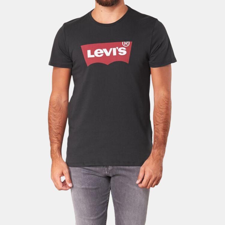 Футболка с коротким рукавом Levis Classic Logo Printed Men Tops Black 17783-0137