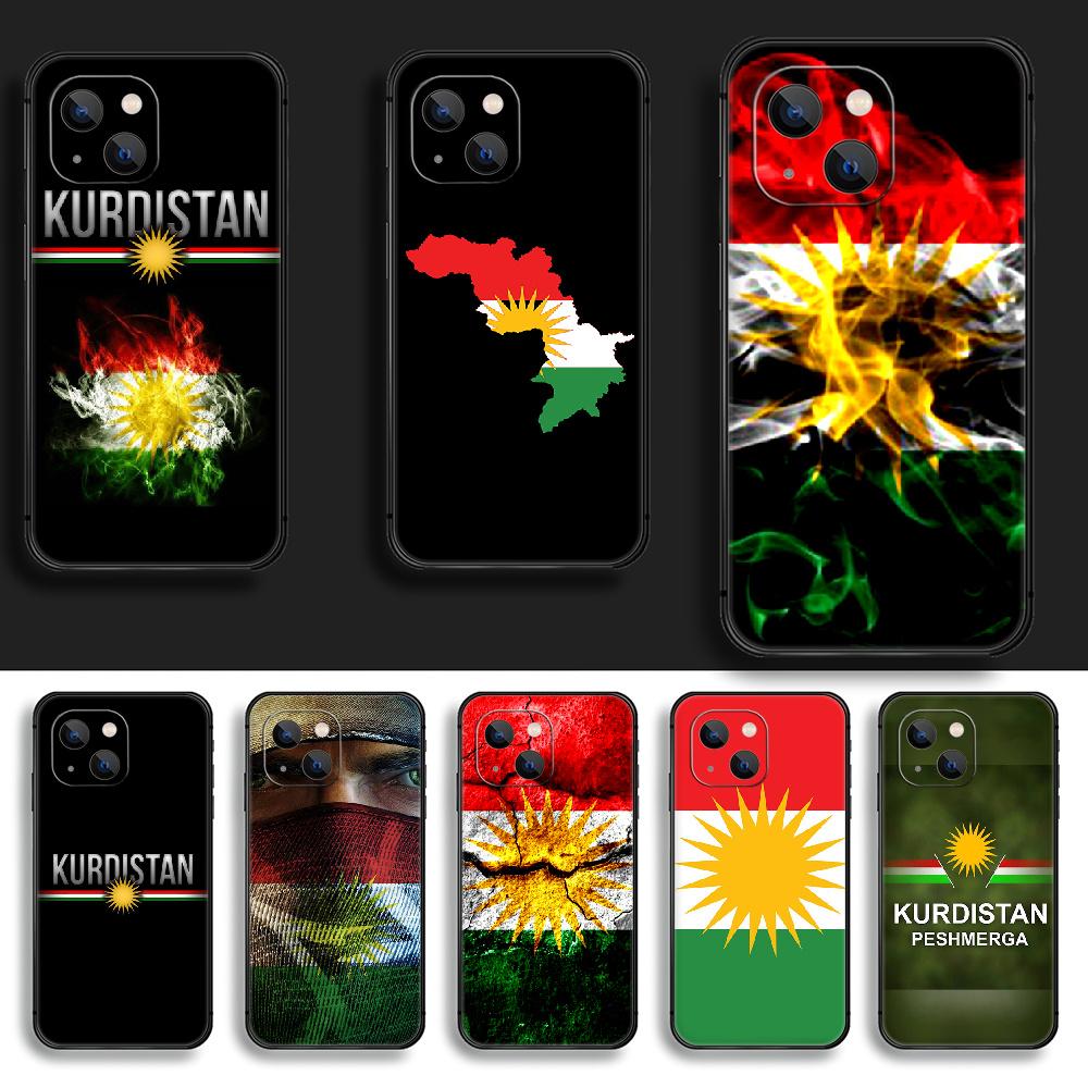 Чехол для телефона с курдским флагом Курдистана для iPhone Xiaomi Mi Samsung Galaxy Redmi Note AS 11 12 13 14 15 22 23 24 5G Pro Plus Max Fe Ultra