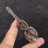Copper Thulite Pendant Copper Wire Wrapped Pendant Guitar Pendant Thulite Jewelry Handmade Gemstone Pendant Copper Wire Jewelry Wedding Gift