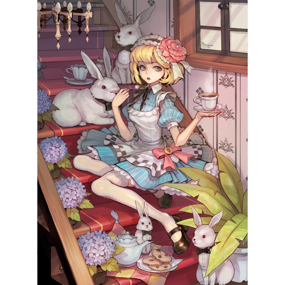 5D DIY Алмазные картины Мультфильм Вышивка Узор 3D Наборы для вышивки крестом Мозаика Картинки Наклейки на стену