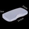 Portable Matte Transparent White Glasses Case Hard Box Eyewear Accessories Clip