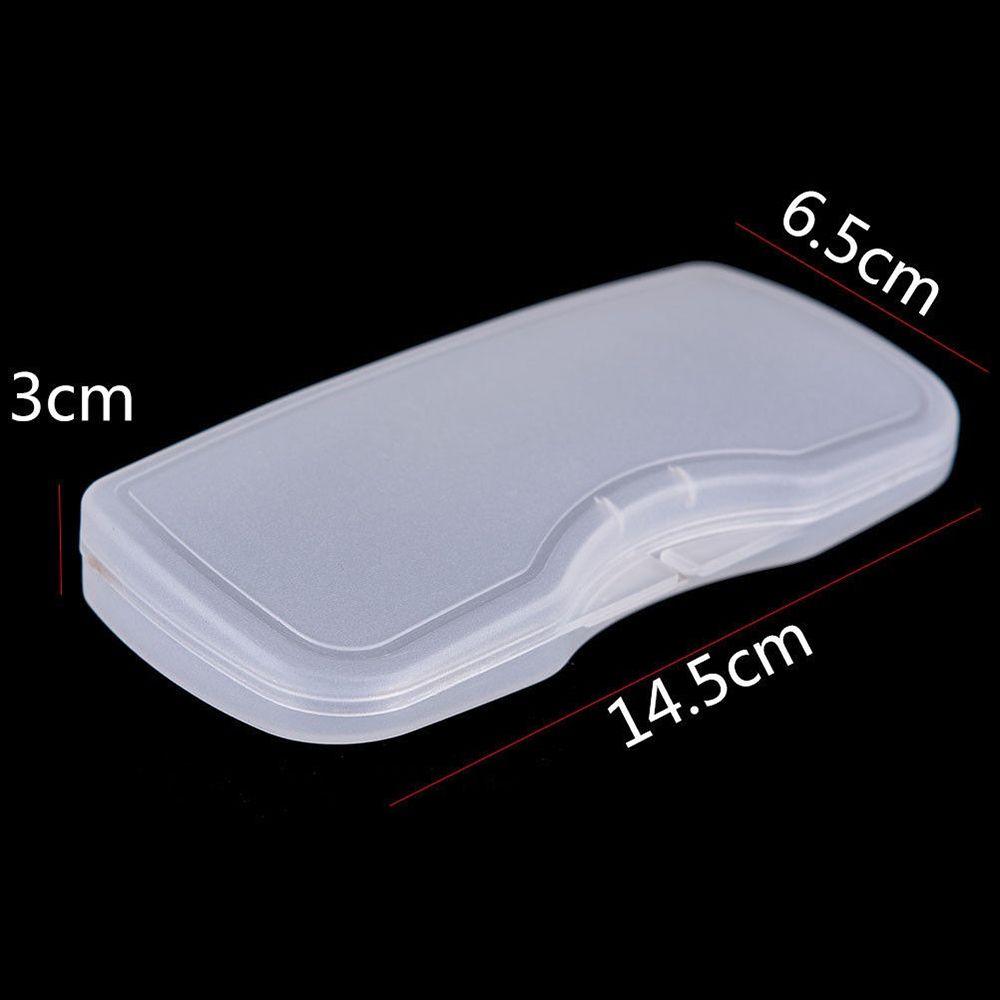 Portable Matte Transparent White Glasses Case Hard Box Eyewear Accessories Clip