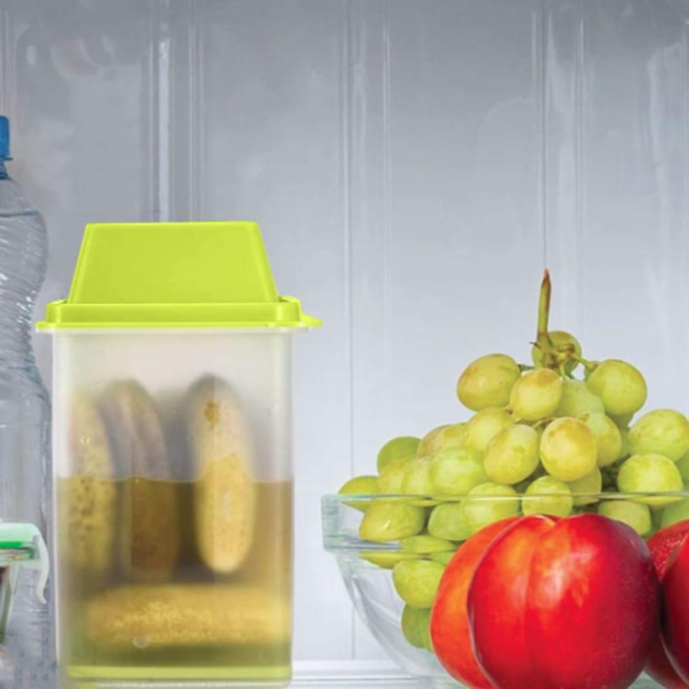 With Strainer Pickle Jar Reusable Food Storage Box Multipurpose Pickles Container Olives