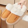 Модные Платформенные Пушистые Тапочки Женские Домашние Балетки Модные Плюшевые Зимние Дизайнерские Туфли Женские Домашние Элегантные Повседневные Тапочки Большого Размера