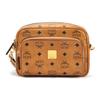 Коричневая сумка-кроссбоди Camera Bag с монограммой Visetos, золотой пластиной с логотипом и множеством карманов для повседневного использования и путешествий