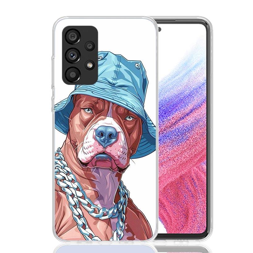 Питбуль Собака Питбуль Чехол для Телефона Для Samsung Galaxy A52 A32 A22 A12 A02S A50S A30S A51 A31 AA71 Note 20 Ultra 10 S10 Plus Gal