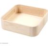 Tray - Wood - 25 X 25 Cm - Square - Beige - Rounded Edges