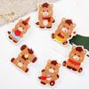 6pcs Cute Pony Brooch Animal Horse Year Badge Exquisite Acrylic Horse Pin  Unisex