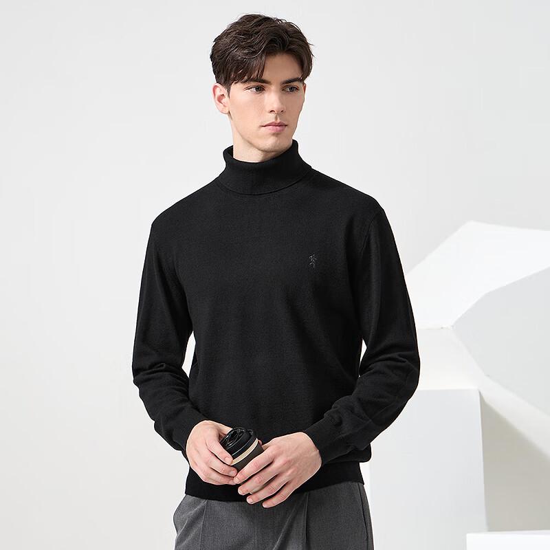 Men's 100% Merino Wool Turtleneck Sweater