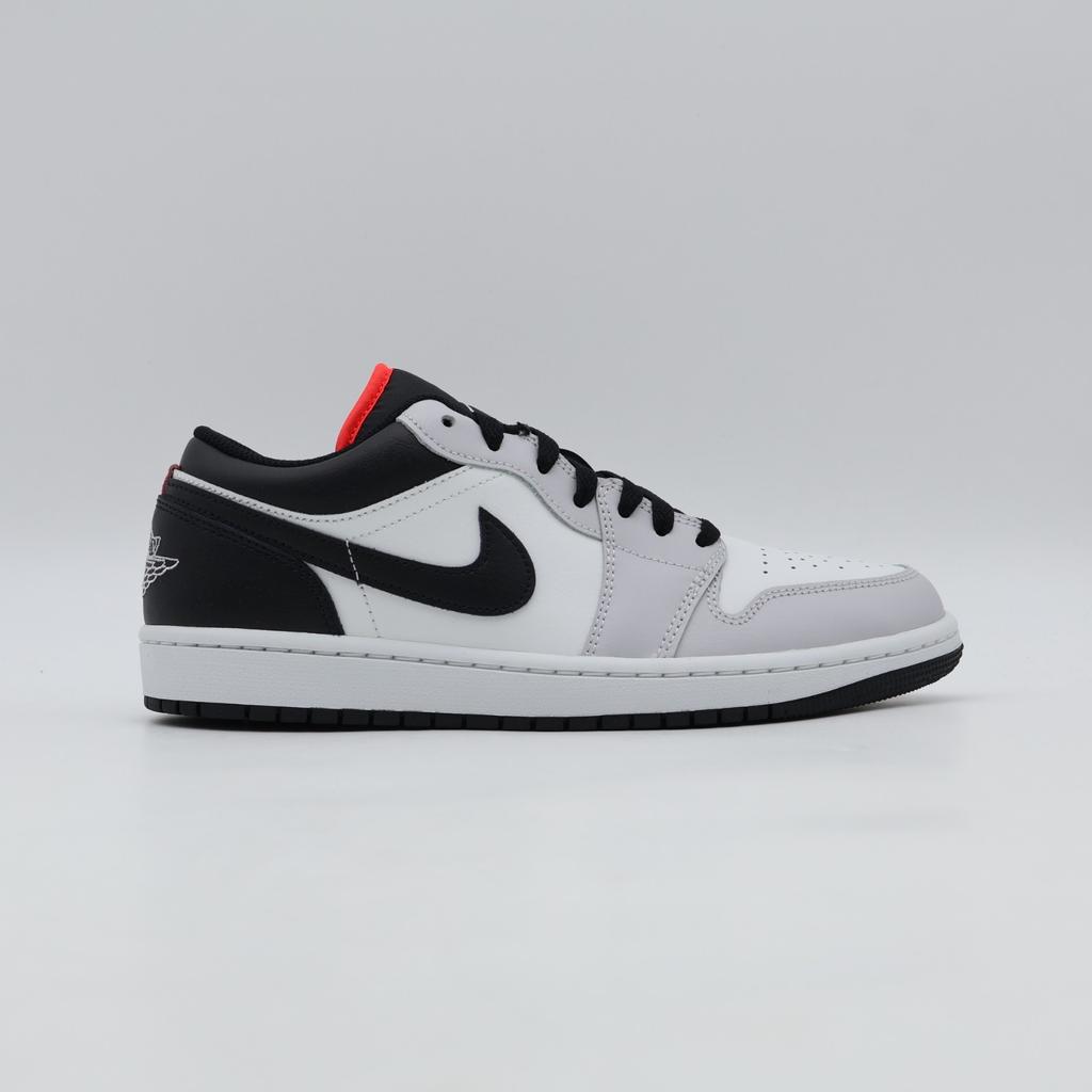 553558-045 Nike Air Jordan 1 Low Нейтрально-серый Инфракрасный 23 Черный (Мужской)